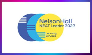 NelsonHall Learning Services 2022 recognition logo